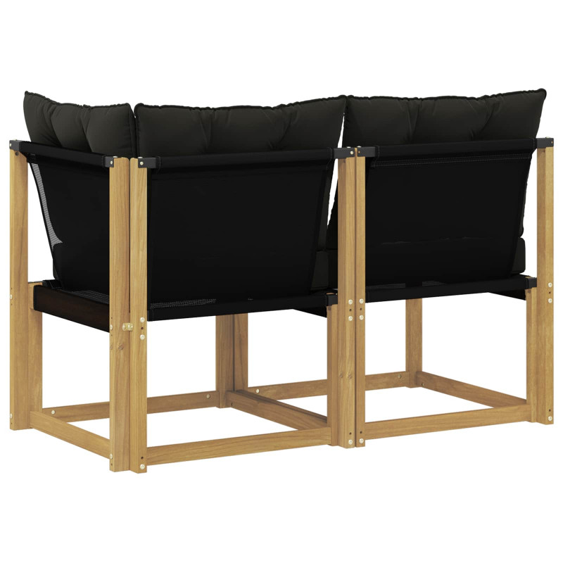 Modułowa sofa na zewnątrz z poduszką 2 Sztuka Biały
