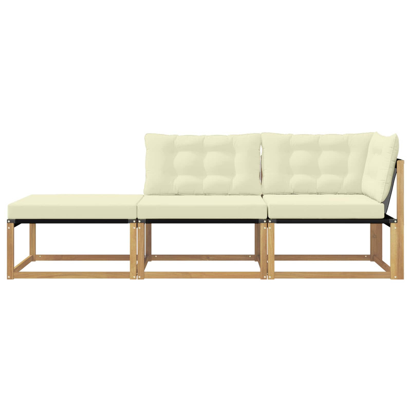 Zestaw sof narożnych z poduszką Biały 241,5 x 83 x 73 cm