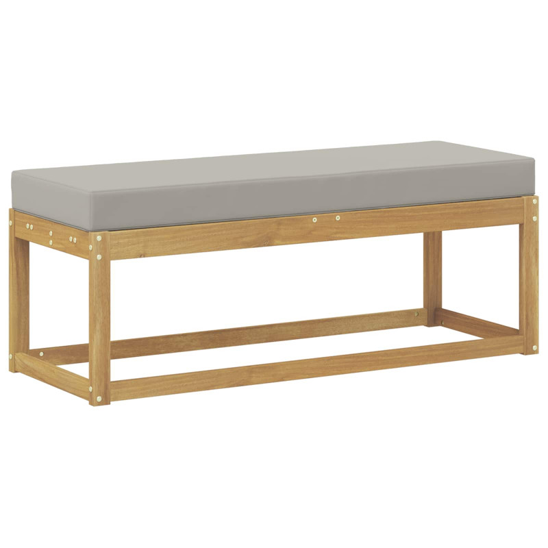 Stołek Ławka na Zewnątrz z poduszką Biały 115 x 43 x 45 cm