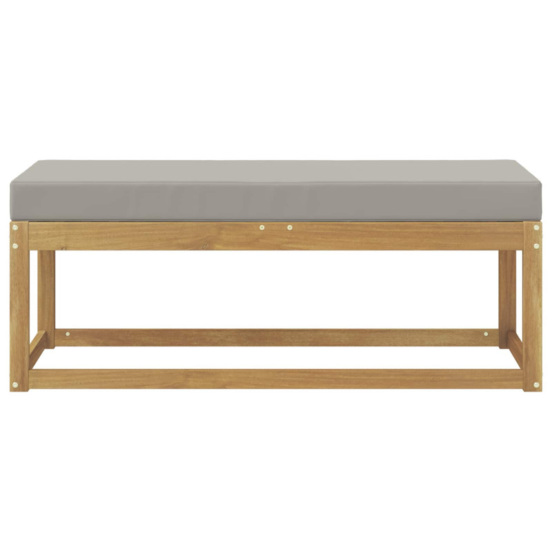 Stołek Ławka na Zewnątrz z poduszką Biały 115 x 43 x 45 cm
