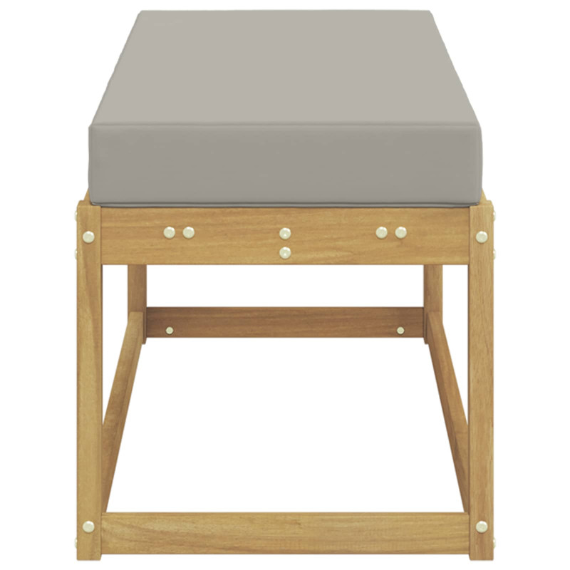 Stołek Ławka na Zewnątrz z poduszką Biały 115 x 43 x 45 cm