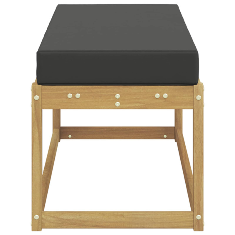 Stołek Ławka na Zewnątrz z poduszką Biały 115 x 43 x 45 cm