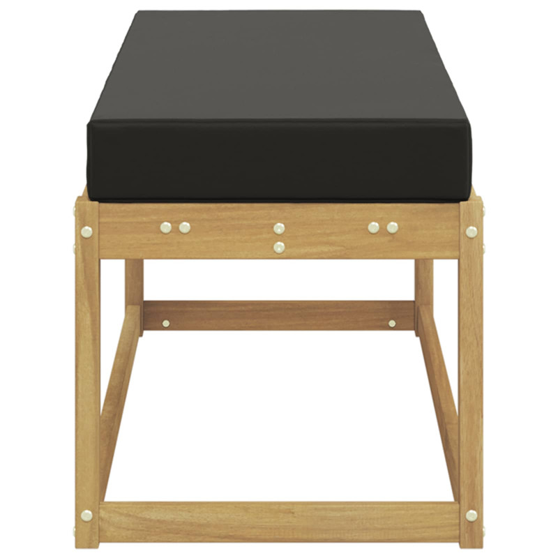 Stołek Ławka na Zewnątrz z poduszką Biały 115 x 43 x 45 cm