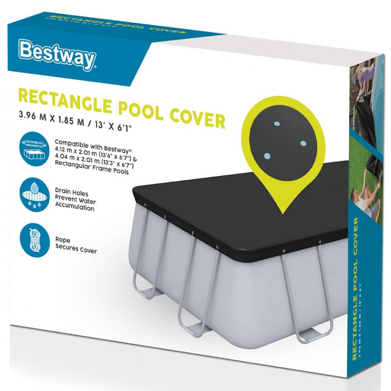 Bestway Pokrywa na basen Flowclear, 404 x 201 cm