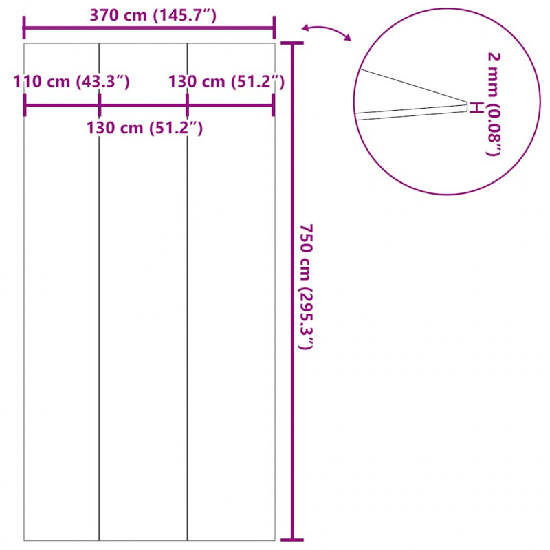 Mata pod basen, jasnoszara, 750x370 cm, geowłóknina poliestrowa