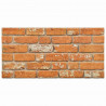 Panele ścienne 10 pcs Cegła 100 x 50 cm Pianka EPS