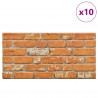 Panele ścienne 10 pcs Cegła 100 x 50 cm Pianka EPS