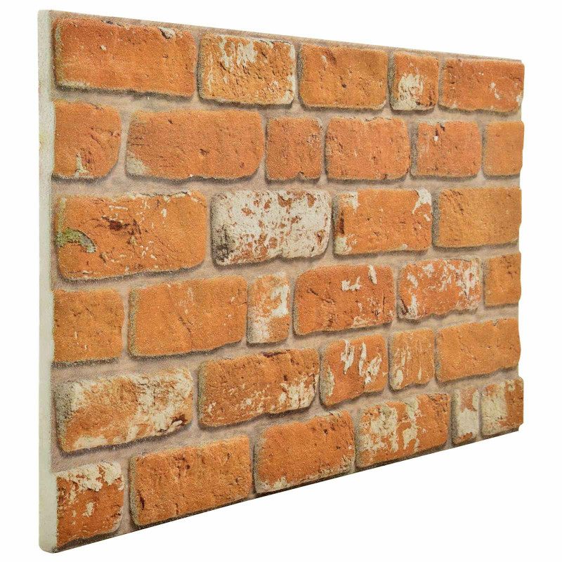 Panele ścienne 10 pcs Cegła 100 x 50 cm Pianka EPS