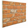 Panele ścienne 10 pcs Cegła 100 x 50 cm Pianka EPS