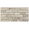 Panele ścienne 10 pcs piaskowy 100 x 50 cm Pianka EPS