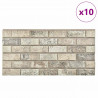 Panele ścienne 10 pcs piaskowy 100 x 50 cm Pianka EPS