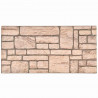 Panele ścienne 10 pcs Beżowy 100 x 50 cm Pianka EPS