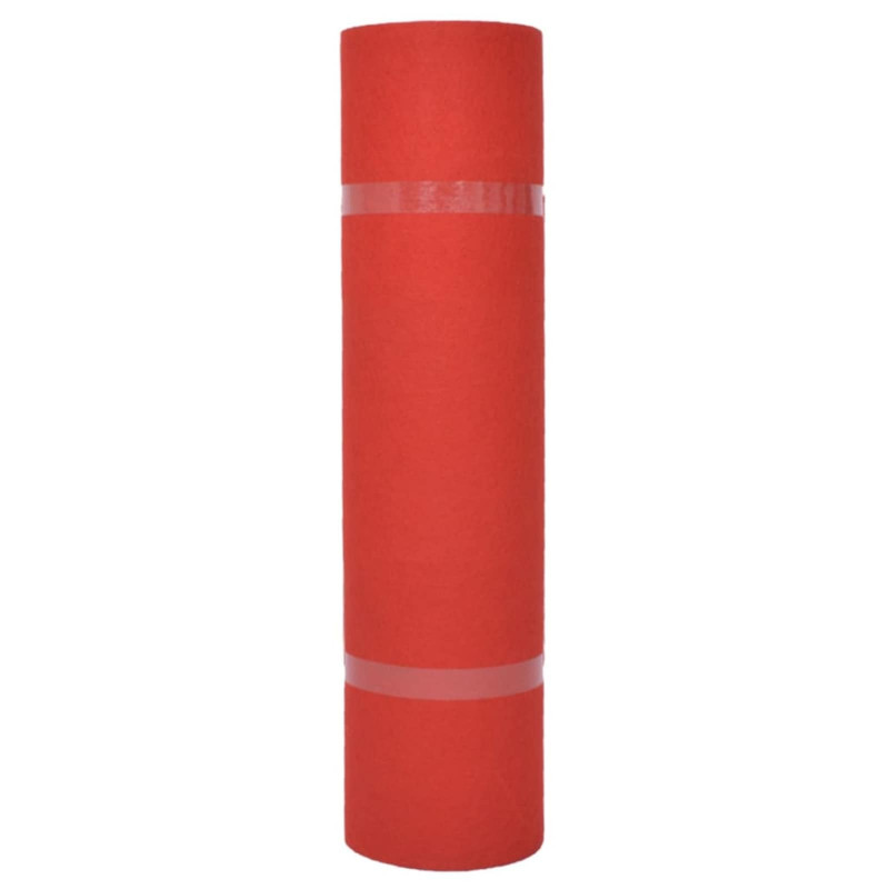 Dywan Gładki czerwony 1,2 x 12 m Poliester