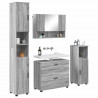 Zestaw mebli łazienkowych z szufladą z półką 4 pcs Szary Sonoma