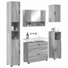 Zestaw mebli łazienkowych z szufladą z półką 5 pcs Szary Sonoma