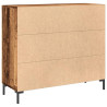 Szafka, stare drewno, 90x34x80 cm, materiał drewnopochodny
