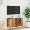Ścienna szafka TV, stare drewno, 80x30x41 cm