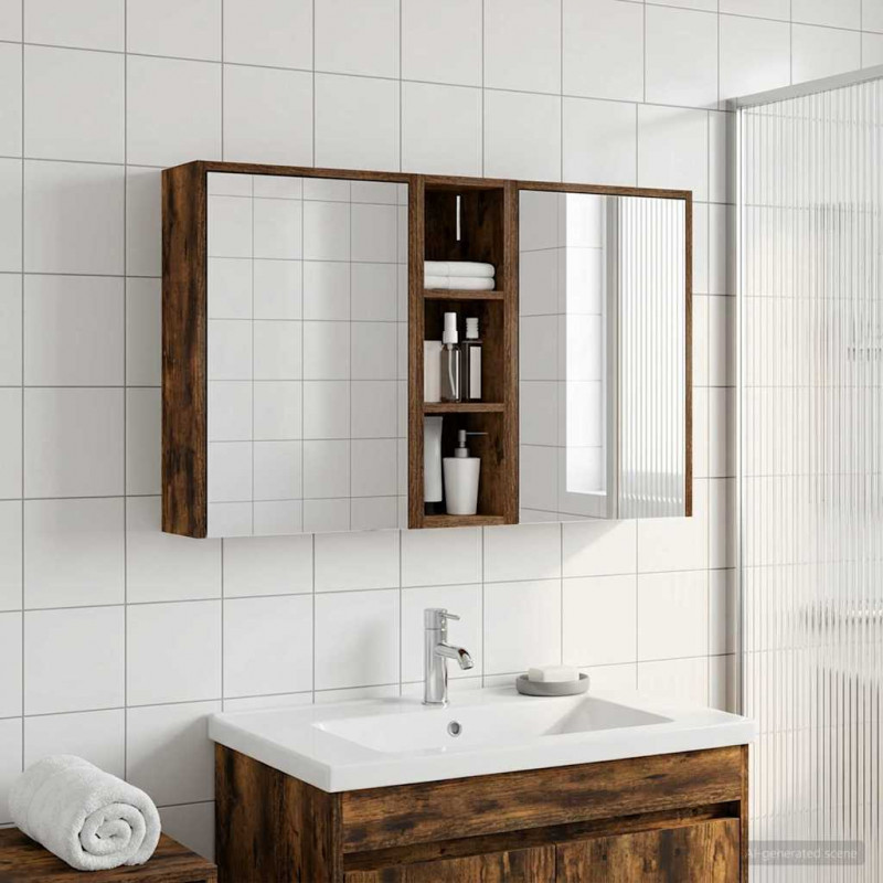 Zestaw Szafek Łazienkowych 3 pcs 106 x 16 x 62,5 cm