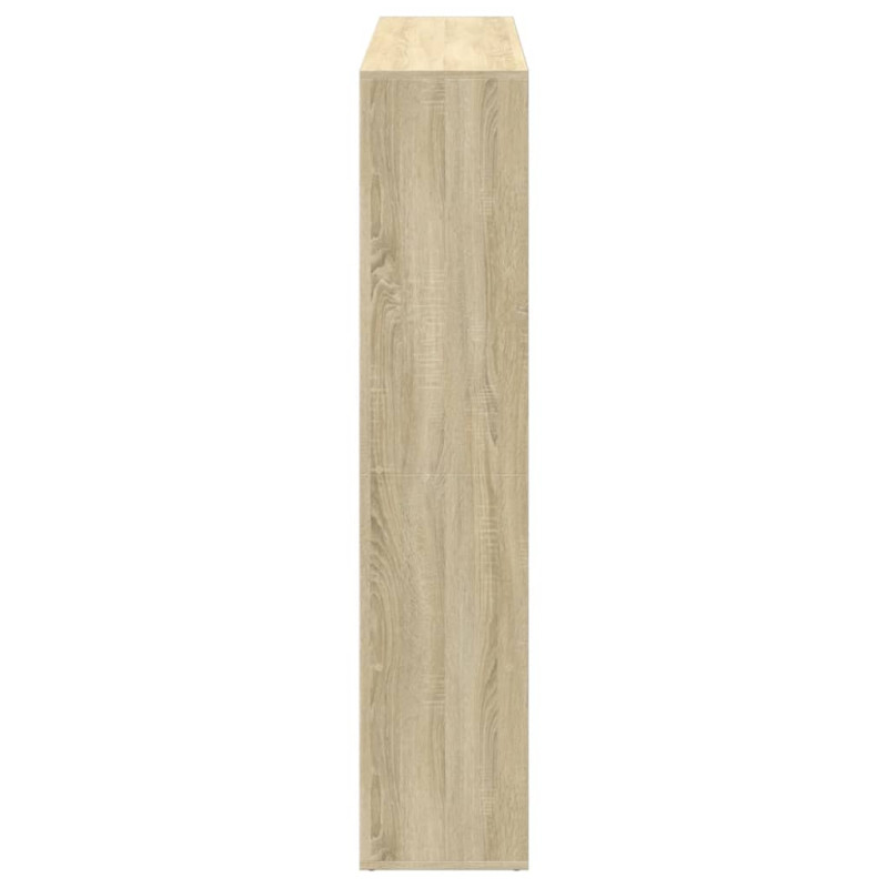 Regał, dąb sonoma, 137,5x29x137,5 cm, materiał drewnopochodny