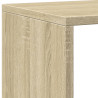 Regał, dąb sonoma, 137,5x29x137,5 cm, materiał drewnopochodny