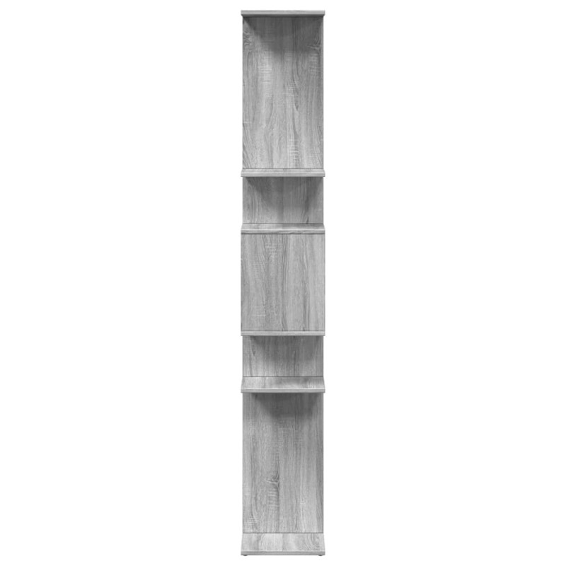 Regał, szary dąb sonoma, 92x29x188 cm, materiał drewnopochodny