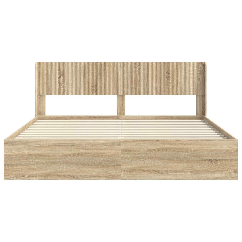 Stelaż łóżka z przechowywaniem i zagłówkiem 3 pcs