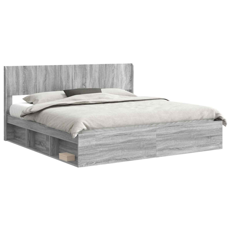 Stelaż łóżka z przechowywaniem i zagłówkiem 3 pcs