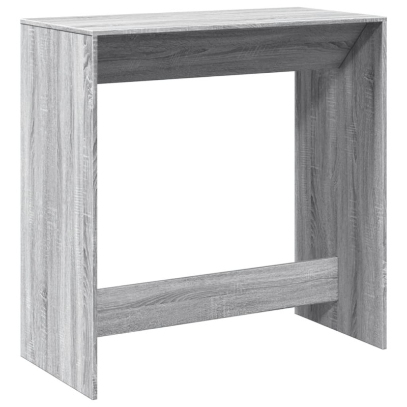 Stolik barowy, szary dąb sonoma, 102x50x103,5 cm