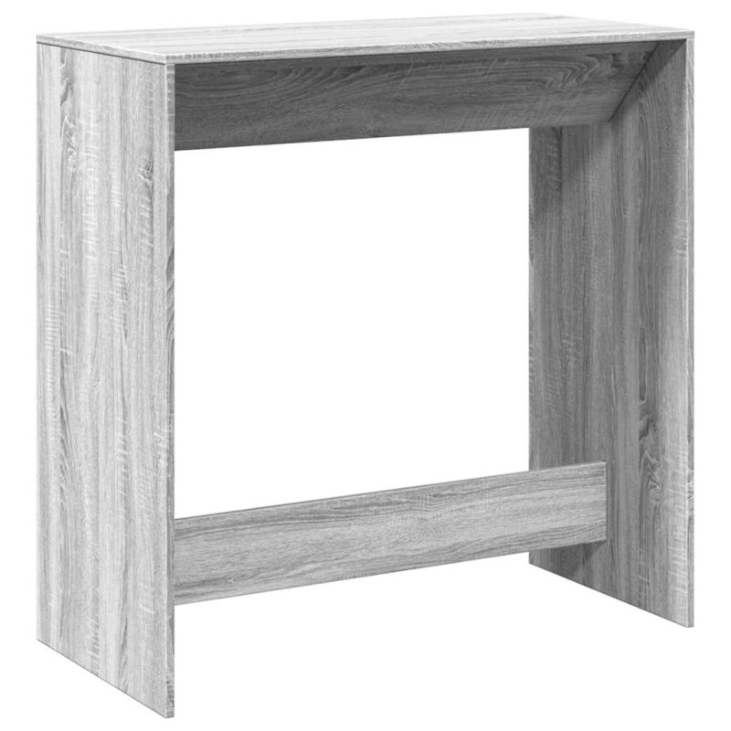 Stolik barowy, szary dąb sonoma, 102x50x103,5 cm