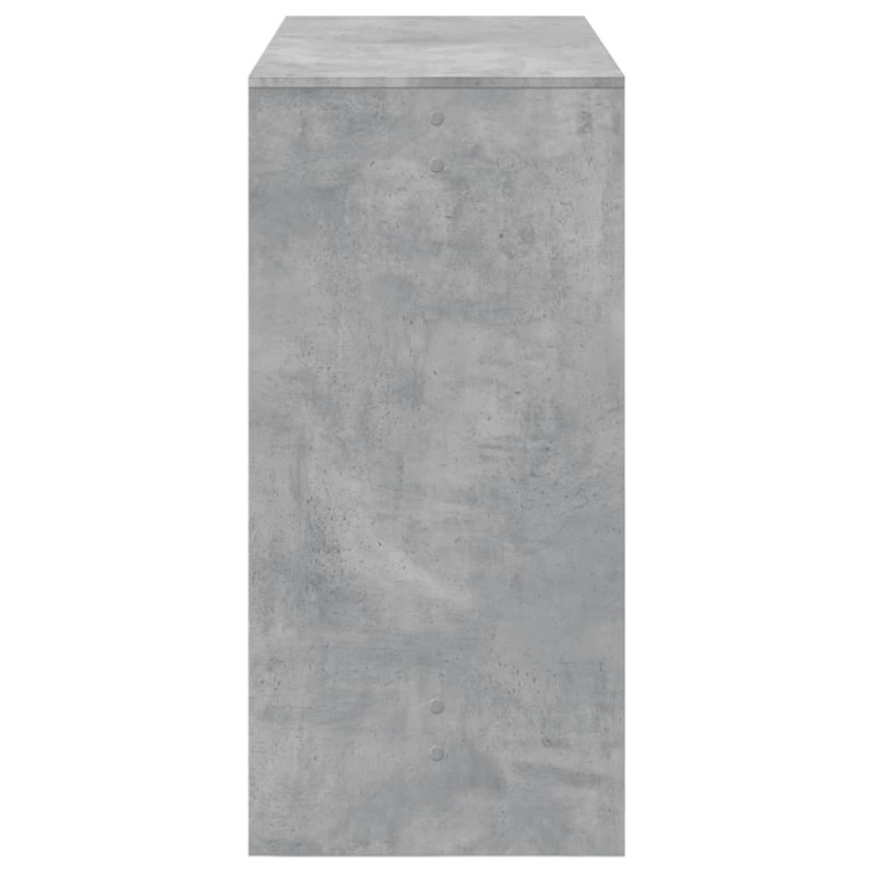 Stolik barowy, szarość betonu, 102x50x103,5 cm