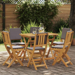 Krzesła Bistro na Zewnątrz 6 pcs ciemnoszary 38 x 46 x 85 cm