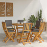 Krzesła Bistro na Zewnątrz 6 pcs ciemnoszary 38 x 46 x 85 cm