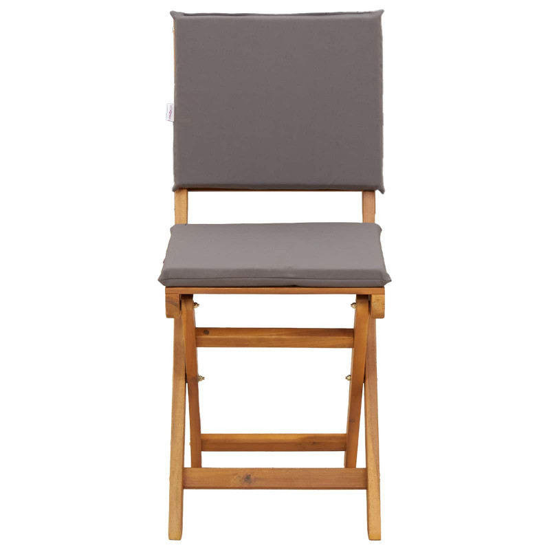 Krzesła Bistro na Zewnątrz 8 pcs ciemnoszary 38 x 46 x 85 cm