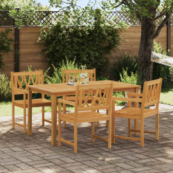 Ławka ogrodowa 4 pcs naturalny 56 x 55,5 x 90 cm