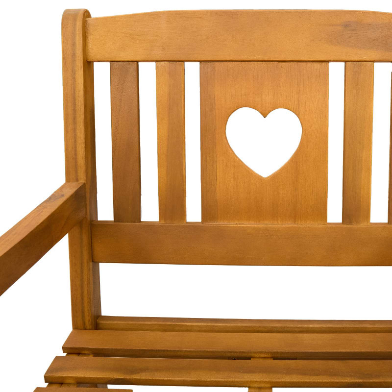 Ławka ogrodowa 4 pcs naturalny 56 x 55,5 x 90 cm