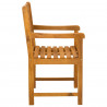 Ławka ogrodowa 6 pcs naturalny 56 x 55,5 x 90 cm