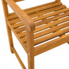 Ławka ogrodowa 6 pcs naturalny 56 x 55,5 x 90 cm