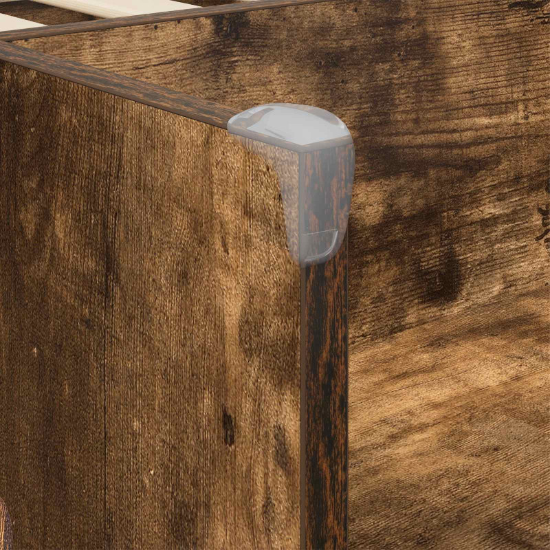 Pojedyncze łóżko dla dzieci z biurkiem Dąb wędzony 80 x 200 cm