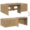 Pojedyncze łóżko dla dzieci z biurkiem Dąb artisan 75 x 190 cm