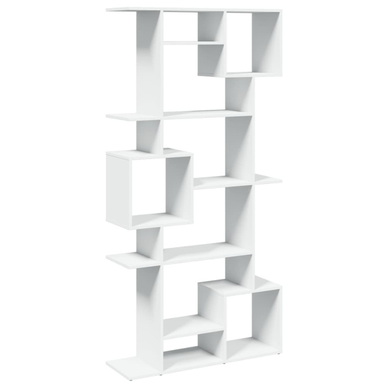 Regał, biały, 92x29x188 cm, materiał drewnopochodny