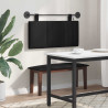 Wezgłowie wiszące Z lampą LED Czarny tkanina