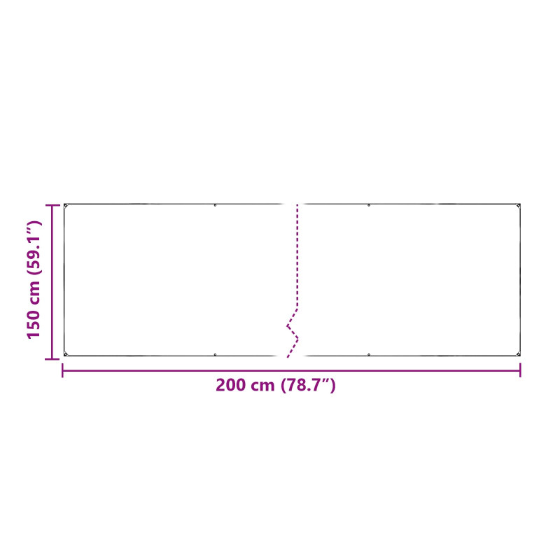 Osłona na rośliny przezroczysty 2 x 1,5 m PVC