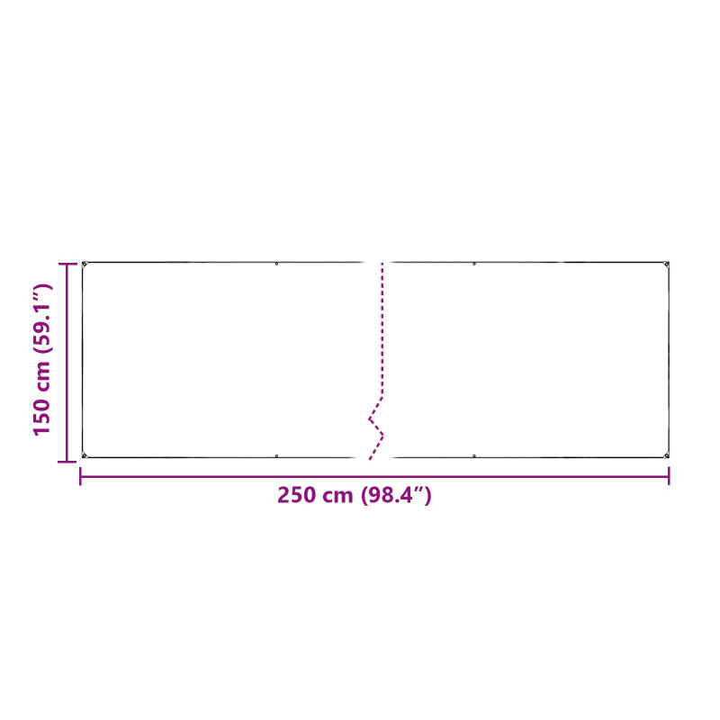 Osłona na rośliny przezroczysty 2,5 x 1,5 m PVC
