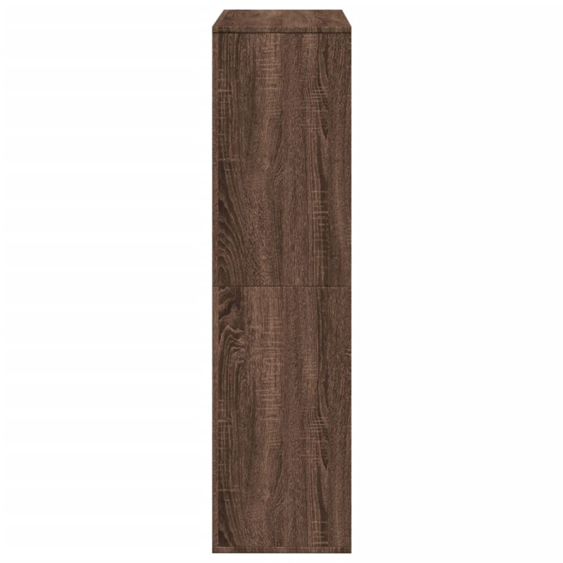 Regał, brązowy dąb, 100x33x125,5 cm, materiał drewnopochodny