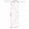 Drzwi przesuwne NARVIK 70 x 210 cm (213,5 cm)