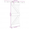 Drzwi przesuwne NARVIK 85 x 210 cm (213,5 cm)