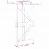 Drzwi przesuwne NARVIK 95 x 210 cm (213,5 cm)