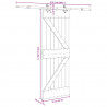 Drzwi przesuwne NARVIK 70 x 210 cm (213,5 cm)
