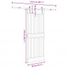 Drzwi przesuwne NARVIK 80 x 210 cm (213,5 cm)