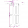 Drzwi przesuwne NARVIK 100 x 210 cm (213,5 cm)